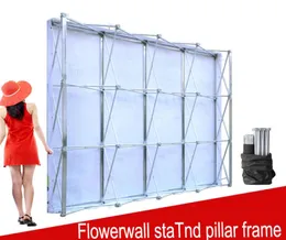 Aluminium Blumenwandfalt -Stand Rahmen für Hochzeits Hintertäule Straight Banner Ausstellung Display Stand Trade Advertising Show8971049