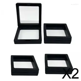 Frames 2x4x Floating Display Case Jewelry Storage Box For Brooch Medal Specimens