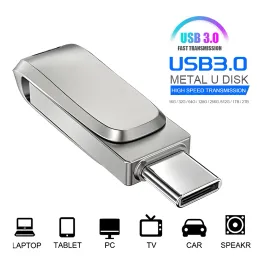 Sürücüler Xiaomi 2TB USB Flash Drive 1TB 512GB USB 3.1 OTG Yüksek Hızlı Pendrive Metal Su Geçirmez Bilgisayar İçin Taşınabilir USB Bellek