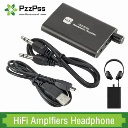 Amplifier PzzPss HiFi Amplfiers Headphone Earphone Amplifier Portable Aux In Port For Phone Android Music Player AMP With 3.5Mm Jack Cable