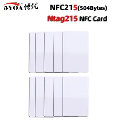 Scheda 30/50pcs NFC NTAG215 Tasta tag della moneta per scheda 13.56MHz NTAG 215 Etichetta universale Etichette di tag UltraLight RFID RFID Scatola