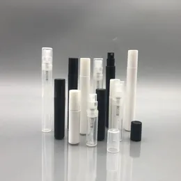 샘플 용 2ml 스프레이 병 3ml 4ml 미니 투명 플라스틱 스프레이 병 5ml 빈 향수 분무기 작은 빈 샘플 용기