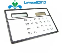 Accessories 8 Digits Ultra Mini Slim Credit Card Size Solar Power Calculator Small Pocket