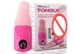 Oryginalny elektryczny język elektryczny wibratorktoris stymulacja Język masażer do gry oral seks masturbator seks Toy9443425