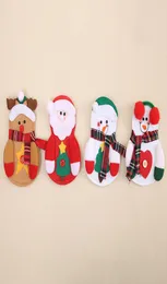 2018 Christmas Knife Fork Set Cartoon Santa Claus Snowman Elk Deer Cutlery Set Xmas Festival Home Decorations Utensils Bag DH01379863609