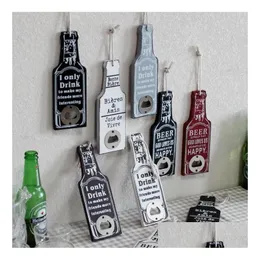 Öppnare 12 Style Creative Wood Beer Bottle Opener Retro Portable Cam Travel For Wedding Present Tourist Drop Delivery Home Garden Ki Dhcnr