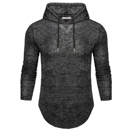 Men's T-Shirts FFXZSJ Brand Long-sleeved Hooded Casual T-shirt Fashionable And Stylish Comfortable Cotton European Size S-2XL 224t