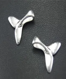 500pcslot Antique Silver Alloy Tail Fish Charms Pingentes para jóias DIY Fazendo descobertas 16x17mm1943939