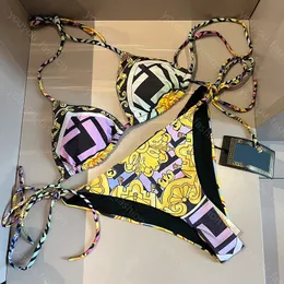 Ternos de uma peça femininos de um traje de banho de verão para mulheres designers dourados flores de biquíni sexy praia de natação roupas de banho de moda de moda cartas nadar use parques de água -6