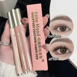 Eyeliner 1pcs Eyeliner Very Thin Novice Waterproof Nonblooming Eyeliner Pen Lasting Natural Lying Silkworm Pen Makeup Products Cosmetics