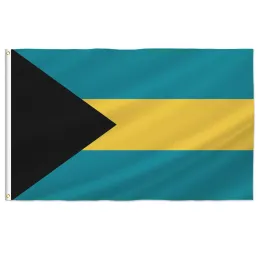 アクセサリーPterosaur Bahamas Flag 60x90cm 90x150cm、バハマの国旗とルームボートのための真鍮のグロメット屋内屋外装飾バナー