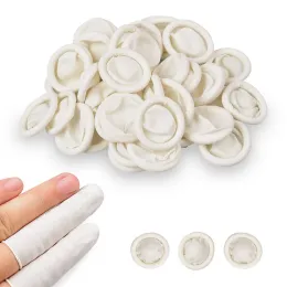 Accessori puliti senza polvere guanti in lattice in gomma naturale monouso lettine di lete del lattice set di punta di dito guanti protettori