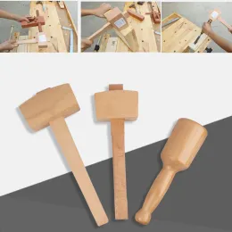 Hammer 80130mm Solid Small Beechwood Hammer Carpenter Mallet för DIY Knock Woodworking Hushåll Multi Hand Installation Tool