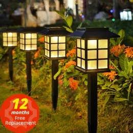 Dekorationen Outdoor Solarlichter Hausgarten Terrasse Fußwegen Rasen wasserdichte LED Solar Lampe Weihnachtsdekoration Energy Yard Lantern Beleuchtung