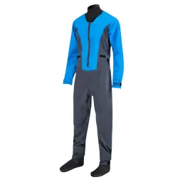 Suits Waterproof FrontEntry Zipper Dry Suit Neoprene Collar and Cuffs Drysuit for Mild Surface Immersion Men Drysuit