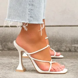 Summer Women Sandals Ladies Shoes Towel Ankle Strap Square Toe Lace-up Elegant Female Sandal Woman High Heels Party Shoes 240423