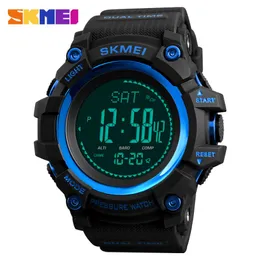 SKMEI 1538 Märke Mens Sports Watches Hours Pedometer Calory Digital Watch Altimeter Barometer Compass Thermometer Weather Men Watch 321e