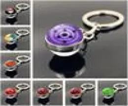 Sharingan Keychain Charms Chain for Pants Womans nyckelkedja män Tecknad pendellangent Ring Girls Key Holder Jewelry Llaveros J03068040965