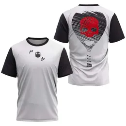 Camisetas masculinas Crânio Quick Dry City Shart T-shirt de alta qualidade Wicktennis TRAINTSHIRT Roupas Summer Sports Loose Top T-shirt J240506