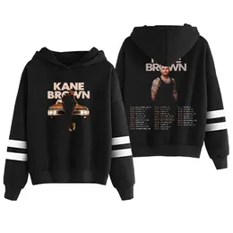 Herren Hoodies Sweatshirts Kane Browns 2024 Merch Hoodie Pocket Pocket Parallel Bar Sleeves Street Kleidung Womens Sweatshirts Hip Hop Kleidung auf der Tour Q240506