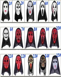 skull Halloween mask part masks Screaming skeleton grimace props Masquerade mask full face for men women scary mask dc8593415842