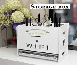 Stor kapacitet Multilayer WiFi Box Storage Organizer 234 Layer Router Cable Case Wireless Shelf Sundries Bracket 2109227198539