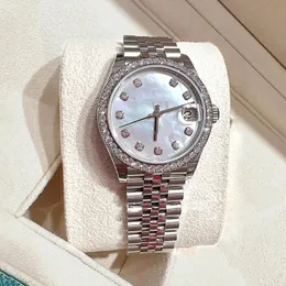 Luksusowe zegarek damskie zegarki mechaniczne Motherofpearl Disc Diamond Scale Clean 3235 Stal Pasp Sapphire Mirror M278274 240419