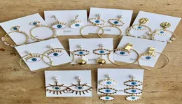 Ögonörhängen smycken Big Hoop Earring Women Evil Eye Earrings 2020 Billiga smycken örhängen Halsband hela3313530