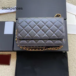 Chanellly Cchanel Chanelllies Handtasche Clutch Klassiker verbessertes Kettenbeutel Schulter 15A Beutel Klappe Magnetische Haspel Metall Zip CC WOC -Beutel Pochette Cross Body Calfskin Lambsk