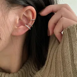 3PCSSet Clips Earring för kvinnor unisex minimalistiska modebroskhoppar örhängen sätter öron manschett falsk piercing klipp på y240418