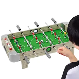 Tables Mini Soccer Table Board Board Game Indoor Portable Score Keeper مع اثنين من ألعاب الكرة والدبابيس التفاعلية لاعبين