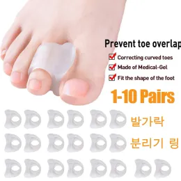 Ferramenta 110 pares de dedos de silicone separador de joanete ósseo de ectropion coues touchs de aparelho externo ferramentas de cuidados com os pés hallux valgo corretor