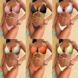 Women's Swimwear 2024 New sexy sub system with bikini swimsuit spicy girl ins style beach bikini swimsuit