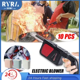 Accessories 1~10PCS Outdoor Camping Handheld Electric Cooking BBQ Barbecue Fan Air Bellows Blower It is easy to hold with a comfortable grip