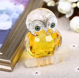 27039039 Glass Crystal Cut OWL Figurines Paperweight Crafts ArtCollection Table Car Ornaments Souvenir Home Wedding Decora8926724