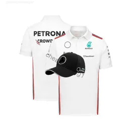 Polos new Fashion mecedes Malaysia National F1 Team Racing Polo jacket shirts Shirt Casual poloshirts t-shirt give away hat white or black