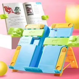 Multicolor Book Stand Holder Portable Foldbar Bookend Bookstand Reading Support för studentbarn som skriver Bracket Office -användning