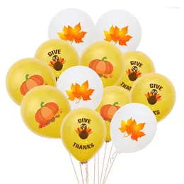 Decorazione per feste 12 pezzi Ringraziamento da 12 pollici in palloncini in palloncini ballon Happy Festival