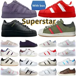 Designer Superstar Shoes Höjande skor Sneakers Womens Mens Teenage Turtles Black White Pink Grey Dark Brown Super Star Sneaker Casual Shoes 36-45
