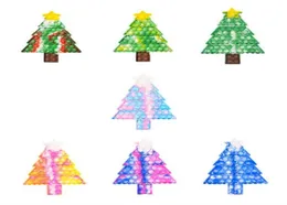 Giocattoli per feste giocattoli di Natale spinge la sua s -forma della forma dell'albero per giocattolo sensoriale di dito a bolle per bambini Gifts6699234