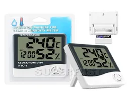 عدادات درجة الحرارة الرقمية والرطوبة متعددة الوظائف مقاييس الحرارة الداخلية مع حزمة البيع بالتجزئة 6398484