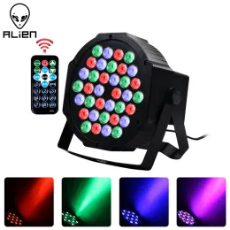 Dekoracje obce 36 LED RGBW DMX 512 STACJA Flat Par Lighting Efekt DJ Disco Party świąteczny klub świąteczny