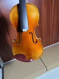 Mästerverk 4/4 Violin Rich Sound Spirit Lack Solid Spruce Top-Read to Play