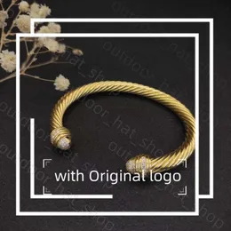 David Yurma Bracelet Designer Fashion Jewelry for women for men gold Silver Pearl Head Cross Bangle Bracelet Dy Jewelry Nail Bracet Cable Bracelet 5mm 423