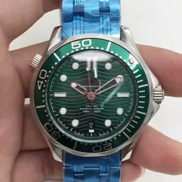 디자이너 시계 Reloj 시계 AAA 기계식 시계 Oujia 007 Liuli Green Steel De Bond Fully Automatic Mechanical Watch and Watch Machinery