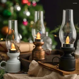 Kerzenhalter Retro Flameless LED für Home Christmas Party Hochzeitsdekoration Elektronische Batterieklage Teelicht Kerzen Ornamente