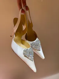 أنيقة Magda Butrym Sandals Shoes أحذية ذات صلة بالملفات القلبية ساتان مدببة