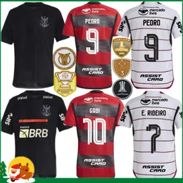 23 24 Flamengo soccer jerseys 2023 2024 DIEGO E RIBEIRO GABRIEL B GABI PEDRO VIDAL DE ARRASCAETA GERSON B HENRIQUE Camisa Mengo Men wo 242s