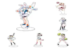 Keychains Anime Hololive Vtuber akryl USADA Pekora Uruha Rushia Hosimati Suisei Inugami Korone Bags Stand Model Figure Fans KeyC6975178