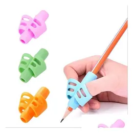 لوازم مكتب Office الأخرى للجملة Colorf Grips حامل القلم Sile Baby Baby Learning Tool Tool Device Partner Stud DHT0C